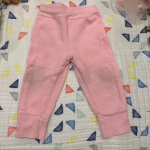 Pink Hanes pants 12-18m